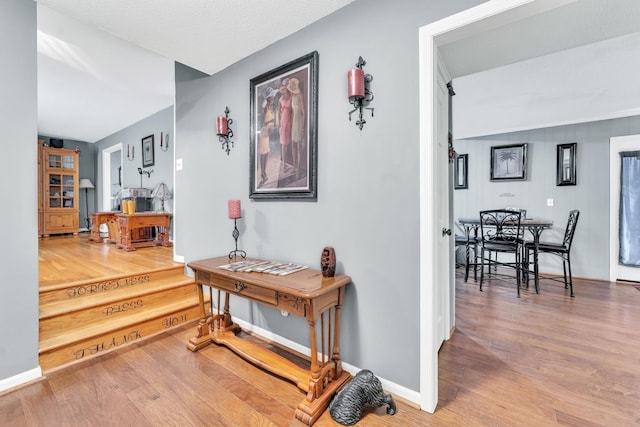 125 Greenway Ave, Union, SC 29379 - hall with wood finished floors and baseboards