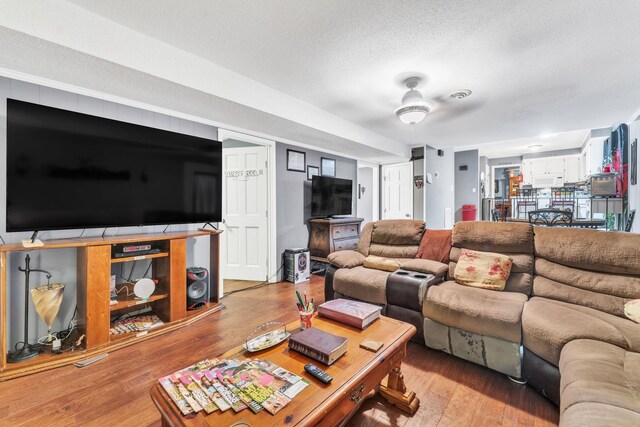 125 Greenway Ave, Union, SC 29379 - living room featuring light wood-style floors and a textured ceiling