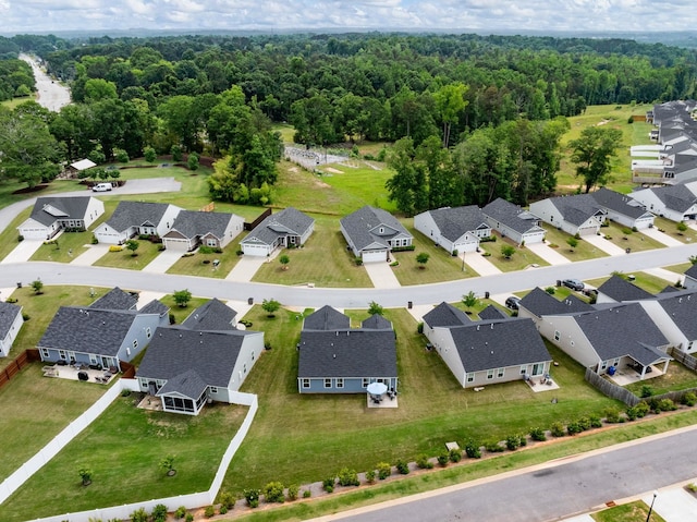 514 Olivia Springs Dr, Spartanburg, SC 29302 - aerial perspective of suburban area with a forest