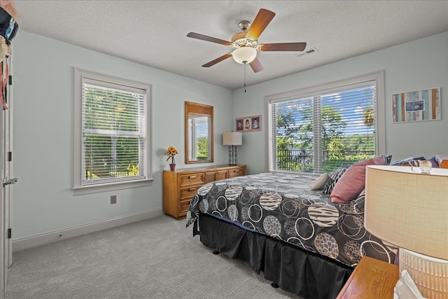 135 Neal Pointe Dr, Chesnee, SC 29323 - bedroom with light colored carpet and a ceiling fan