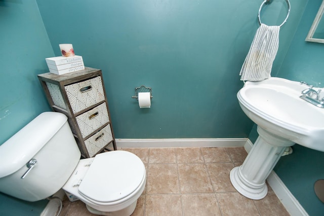 770 Grace Valley Rd, Inman, SC 29349 - half bathroom with tile patterned floors and baseboards