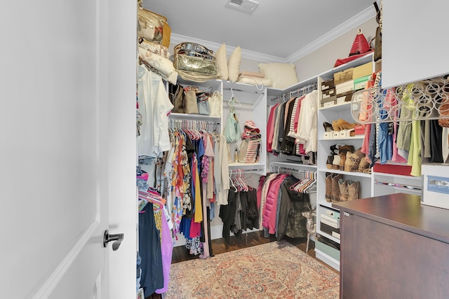 115 Gleneagles Rd, Campobello, SC 29322 - spacious closet featuring wood finished floors
