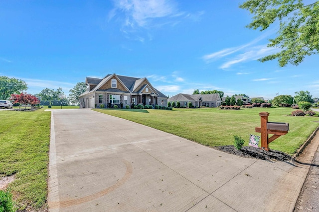 115 Gleneagles Rd, Campobello, SC 29322 - view of front of house with driveway, a front yard, and a garage