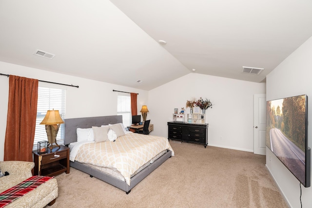 912 Brynderwen Pl, Lyman, SC 29365 - bedroom with lofted ceiling and light colored carpet