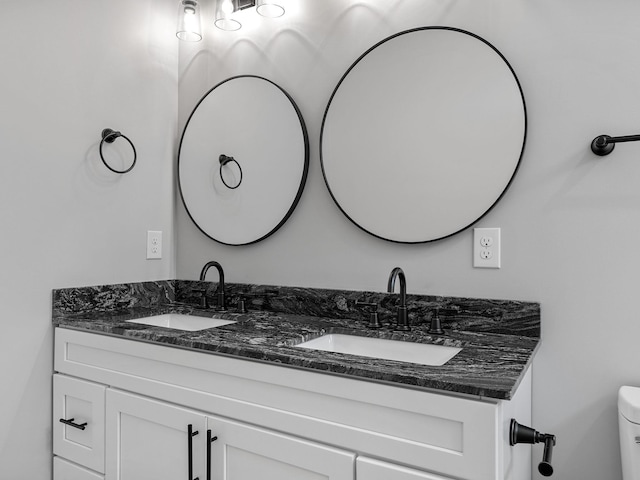 1328 Shoresbrook Rd, Spartanburg, SC 29301 - bathroom with double vanity and toilet