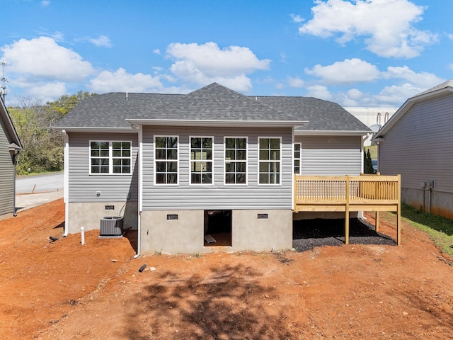 1328 Shoresbrook Rd, Spartanburg, SC 29301 - back of house with a deck and roof with shingles