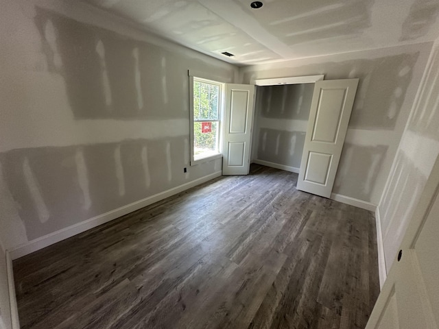 1320 Shoresbrook Rd, Spartanburg, SC 29301 - unfurnished bedroom featuring dark wood-style flooring and baseboards