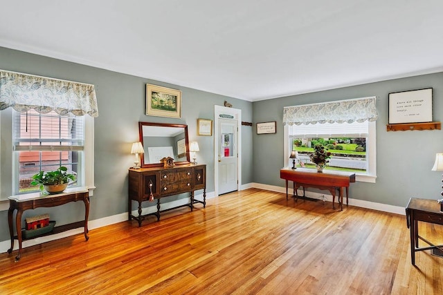 203 E S St, Union, SC 29379 - sitting room featuring plenty of natural light, light wood-style flooring, and crown molding