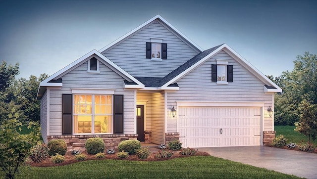 1828 Wabash Pl, Boiling Springs, SC 29316 - traditional-style home with driveway and a front lawn