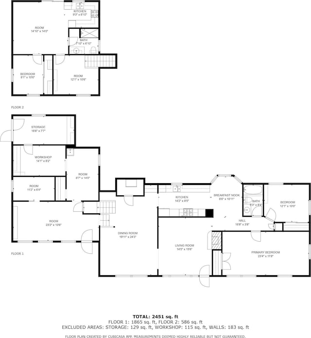 2250 Hickory Dr, Spartanburg, SC 29302 - view of room layout