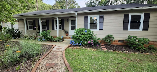 192 Wellesley Dr, Spartanburg, SC 29307 - single story home featuring covered porch and crawl space