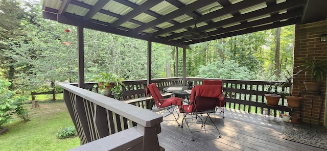 192 Wellesley Dr, Spartanburg, SC 29307 - deck with outdoor dining area