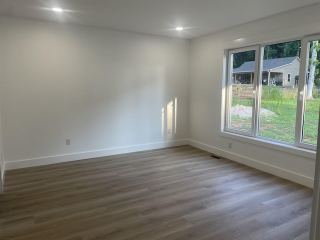115 Hickory Hollow Rd, Inman, SC 29349 - spare room featuring wood finished floors and recessed lighting