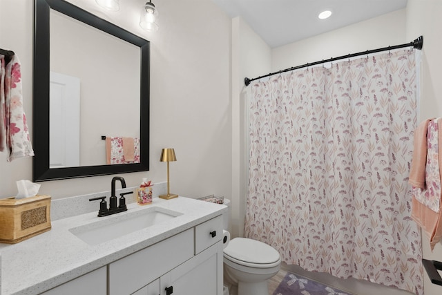 3075 Toliver Trl, Boiling Springs, SC 29316 - bathroom with vanity and recessed lighting