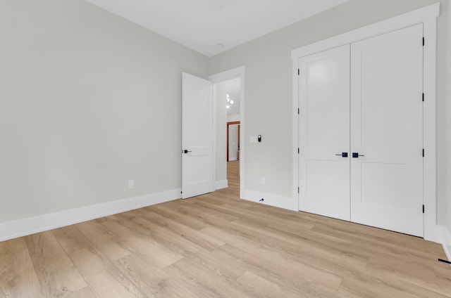 120 Thomason View Rd, Fountain Inn, SC 29644 - unfurnished bedroom with light wood-type flooring and a closet