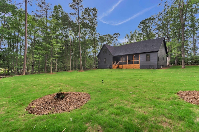 120 Thomason View Rd, Fountain Inn, SC 29644 - view of grassy yard with a sunroom