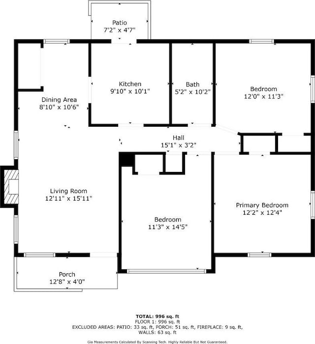 504 Hilda St, Spartanburg, SC 29306 - view of floor plan / room layout