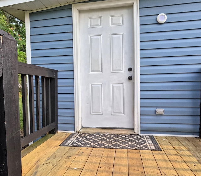 105 Anderson St, Spartanburg, SC 29301 - doorway to property featuring a deck