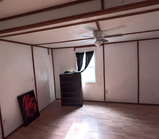 105 Anderson St, Spartanburg, SC 29301 - unfurnished bedroom with beam ceiling and light wood finished floors
