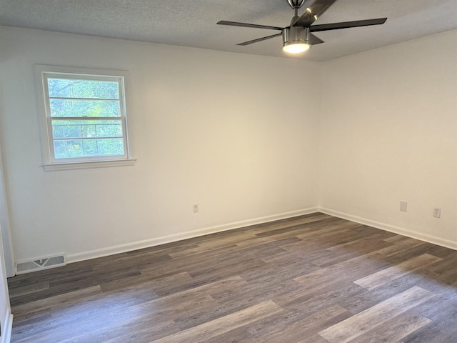 213 Loring St, Spartanburg, SC 29302 - empty room with ceiling fan and dark wood-style floors