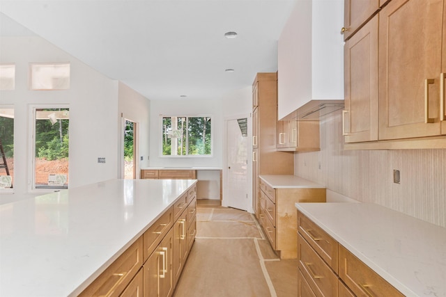 122 Belue Mill Rd, Landrum, SC 29356 - kitchen featuring light stone countertops