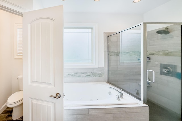 740 N Alamosa Dr, Boiling Springs, SC 29316 - full bathroom featuring a tub with jets and a shower stall