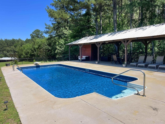 355 Blue Ridge Rd, Campobello, SC 29322 - swimming pool featuring a gazebo and a patio area