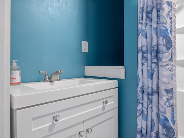 24 Oak St, Spartanburg, SC 29306 - full bathroom featuring vanity and a shower with shower curtain