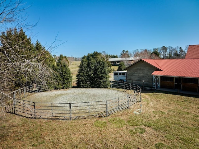 226 John Smith Rd, Columbus, NC 28722 - view of yard featuring an exterior structure and an outdoor riding arena