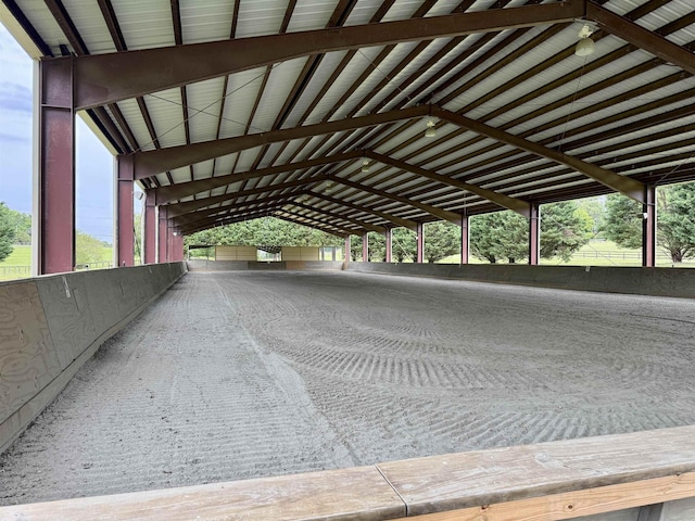 226 John Smith Rd, Columbus, NC 28722 - view of vehicle parking featuring a covered riding arena