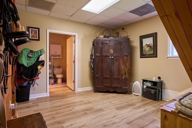 226 John Smith Rd, Columbus, NC 28722 - office with light wood-style floors and a drop ceiling