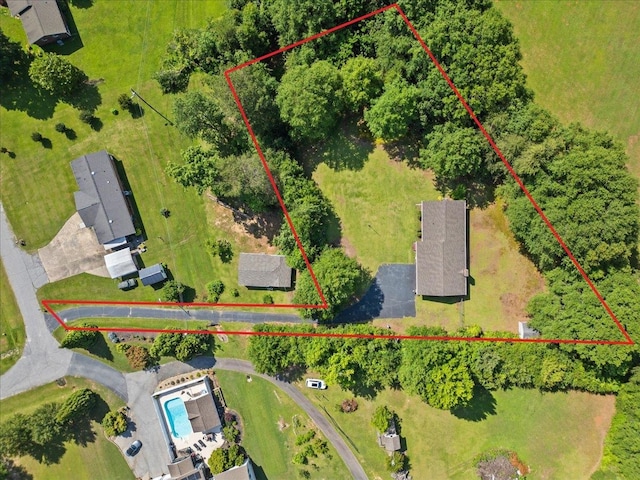 195 Seigle Dr, Inman, SC 29349 - aerial overview of property's location featuring property boundaries highlighted