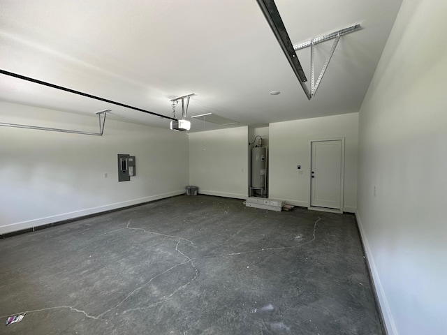 953 Mike Cir, Boiling Springs, SC 29303 - garage featuring a garage door opener, electric panel, and water heater