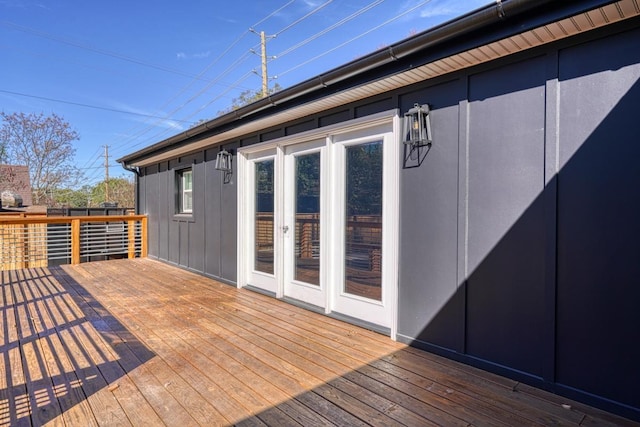825 N Franklin Rd, Greenville, SC 29617 - wooden terrace with french doors