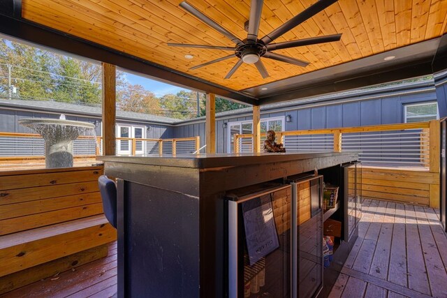 825 N Franklin Rd, Greenville, SC 29617 - wooden terrace featuring ceiling fan