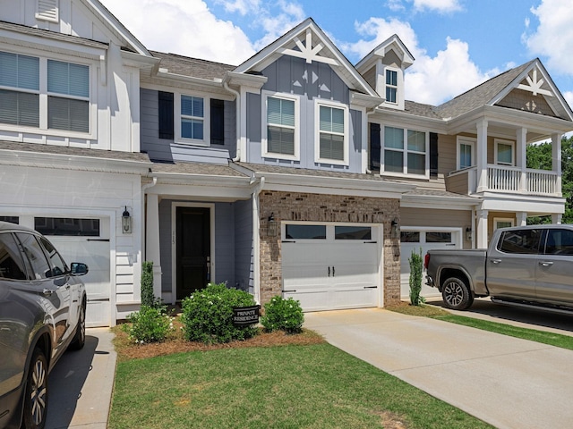 115 Turfway Dr, Greer, SC 29651 - multi unit property with a garage, board and batten siding, driveway, and roof with shingles