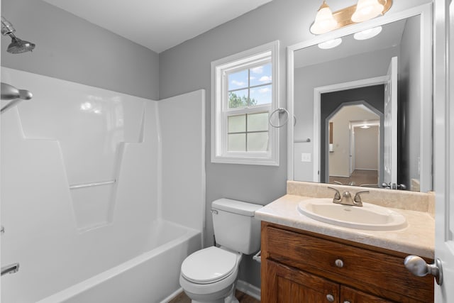 719 S Bomar Ave, Landrum, SC 29356 - bathroom featuring vanity and shower / bath combination