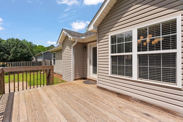 719 S Bomar Ave, Landrum, SC 29356 - view of wooden terrace