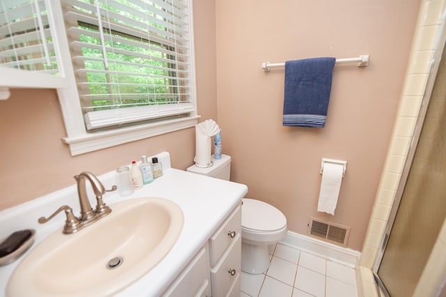 147 Hillbrook Dr, Spartanburg, SC 29307 - full bathroom featuring tile patterned flooring, a shower with door, and vanity
