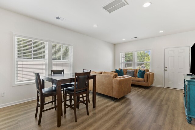 3008 Olivette Pl, Duncan, SC 29334 - dining room featuring wood finished floors and recessed lighting