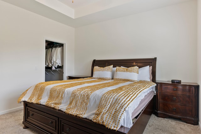 3008 Olivette Pl, Duncan, SC 29334 - bedroom with light carpet, a spacious closet, and a closet