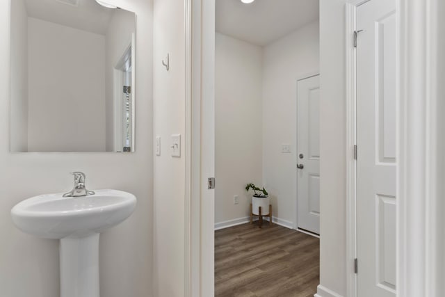 3008 Olivette Pl, Duncan, SC 29334 - bathroom featuring wood finished floors and a sink