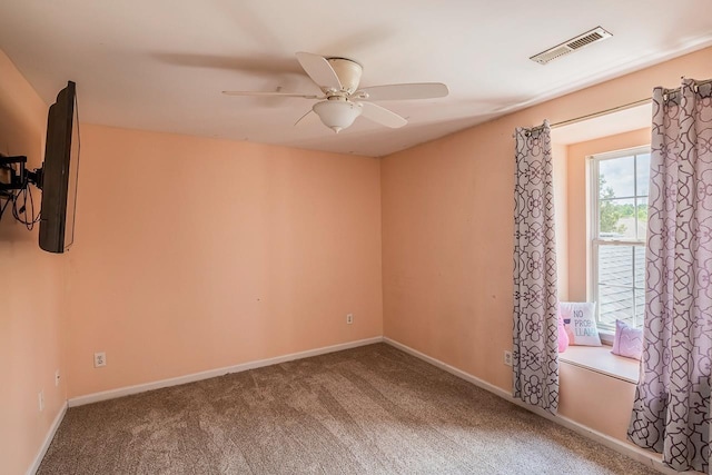 811 S Edisto River Dr, Roebuck, SC 29376 - carpeted spare room featuring a ceiling fan and baseboards