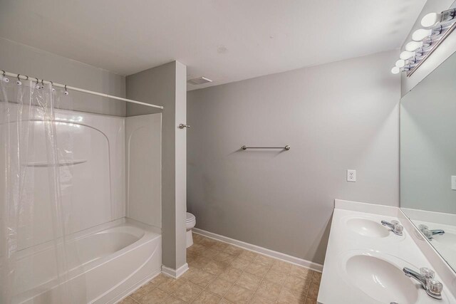 811 S Edisto River Dr, Roebuck, SC 29376 - full bathroom featuring shower / bathtub combination and double vanity