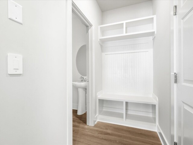 791 Burghley Cir, Greer, SC 29651 - mudroom featuring wood finished floors and baseboards