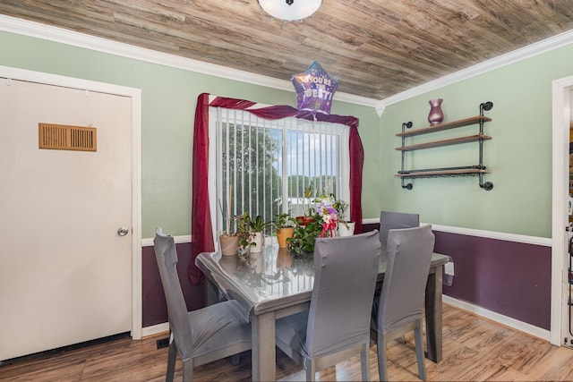 101 Jordan Rd, Lyman, SC 29365 - dining room with crown molding, wood finished floors, and wooden ceiling
