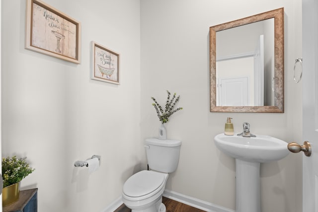 220 Emerald Creek Ave, Greer, SC 29651 - bathroom featuring toilet and wood finished floors