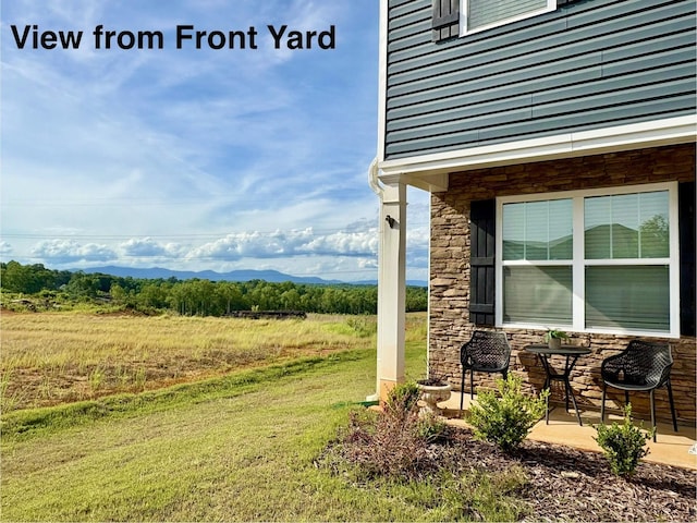 220 Emerald Creek Ave, Greer, SC 29651 - view of green lawn featuring a mountain view