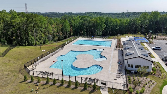 220 Emerald Creek Ave, Greer, SC 29651 - community pool with a view of trees