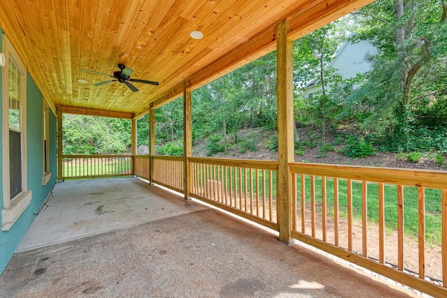 203 Palmetto Dr, Greer, SC 29651 - view of patio / terrace featuring ceiling fan